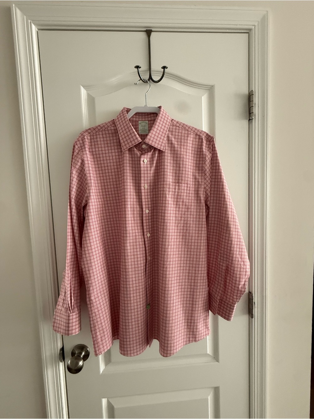 Brooks Brothers Red Plaid Slim Button-Up Shirt